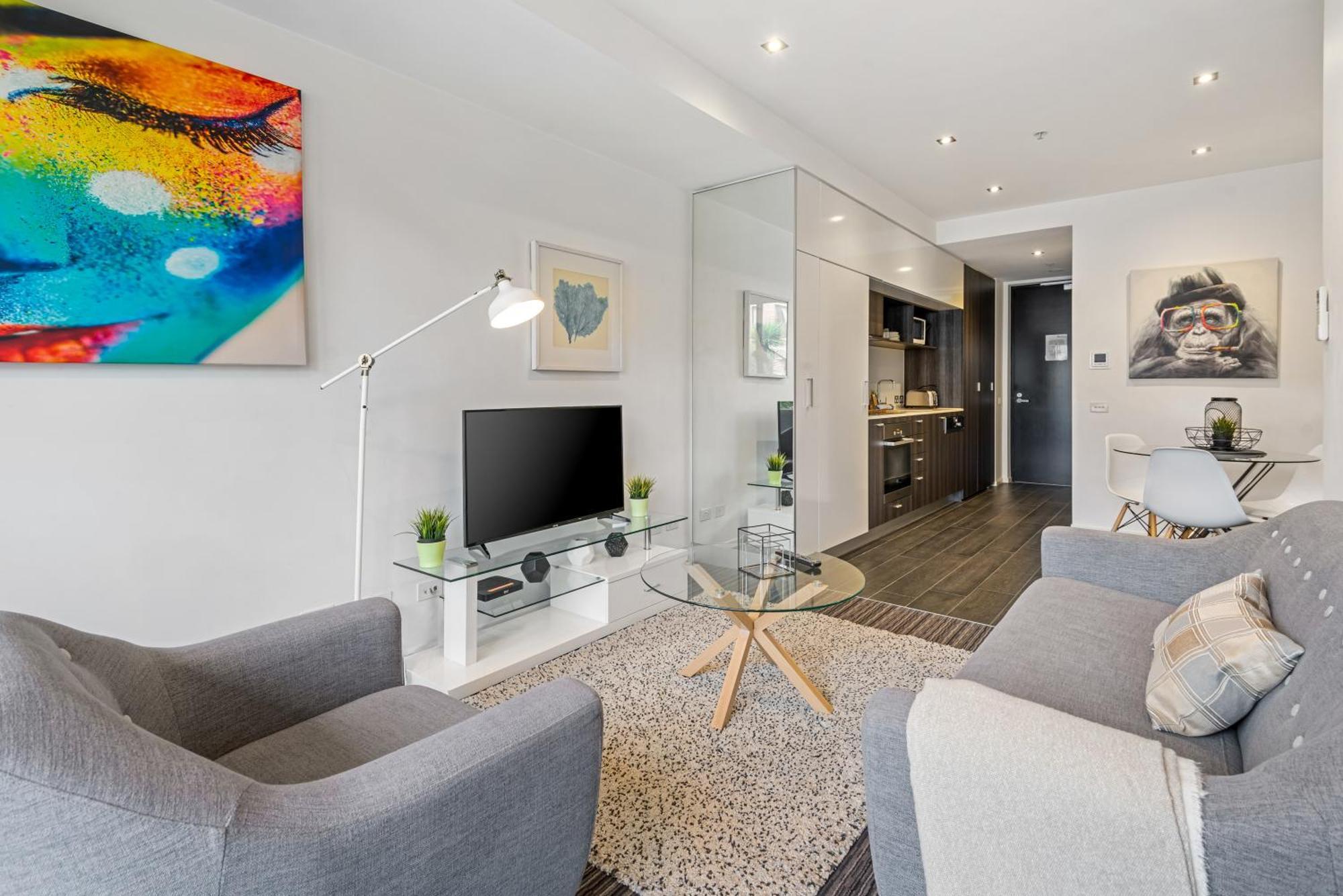 Complete Host Halo Apartments Melbourne Rum bild