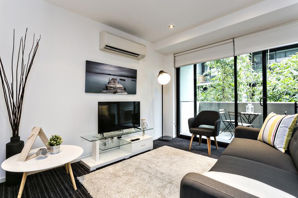 Complete Host Halo Apartments Melbourne Rum bild